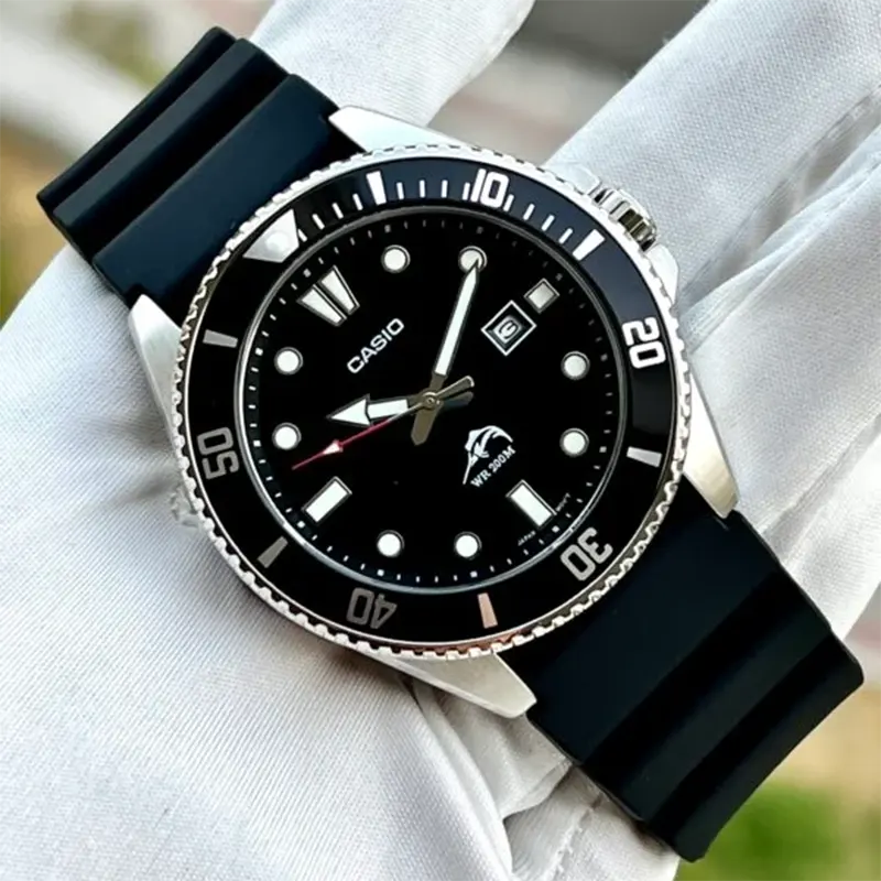 Casio Duro Analog Resin Strap Men's Watch-  MDV-106-1AV